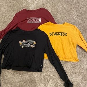 Vans Cropped Long Sleeve Shirts